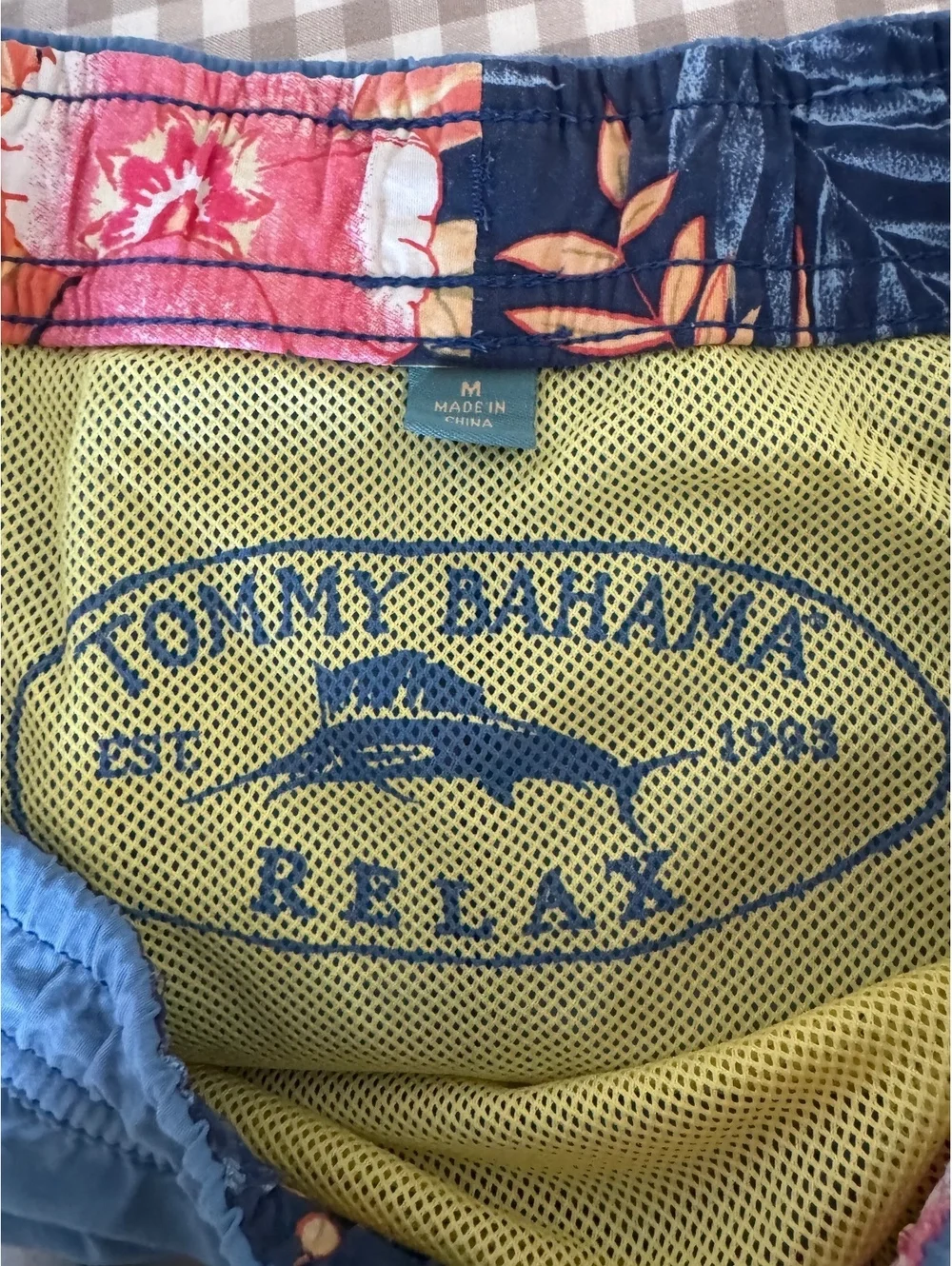 Tommy Bahama Relax Men’s Swim Trunks Size M Blue